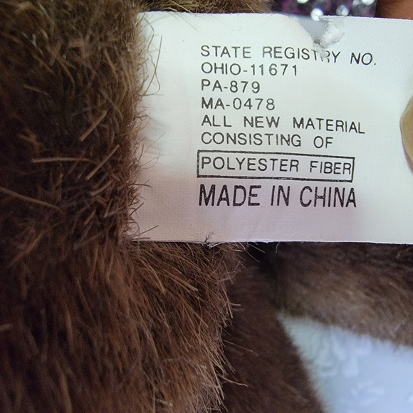 Vintage Christmas Holiday Moose Reindeer Plush with Sweater Yangjee - Picture 10 of 12